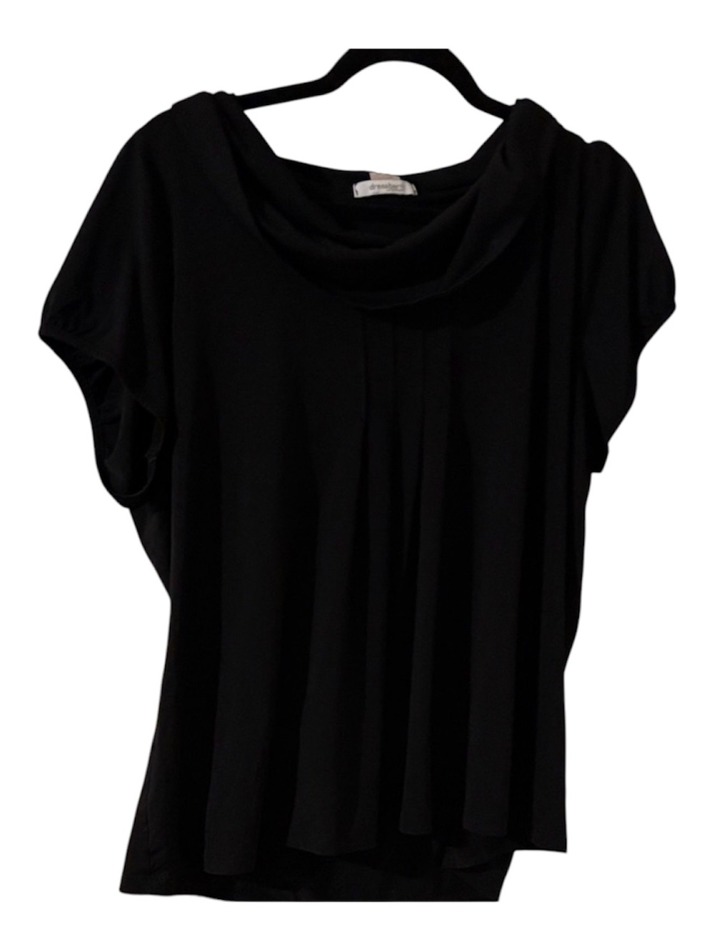 Dress Barn Black Cowl Neck Blouse Size 18 Like new! - Picture 1 of 2